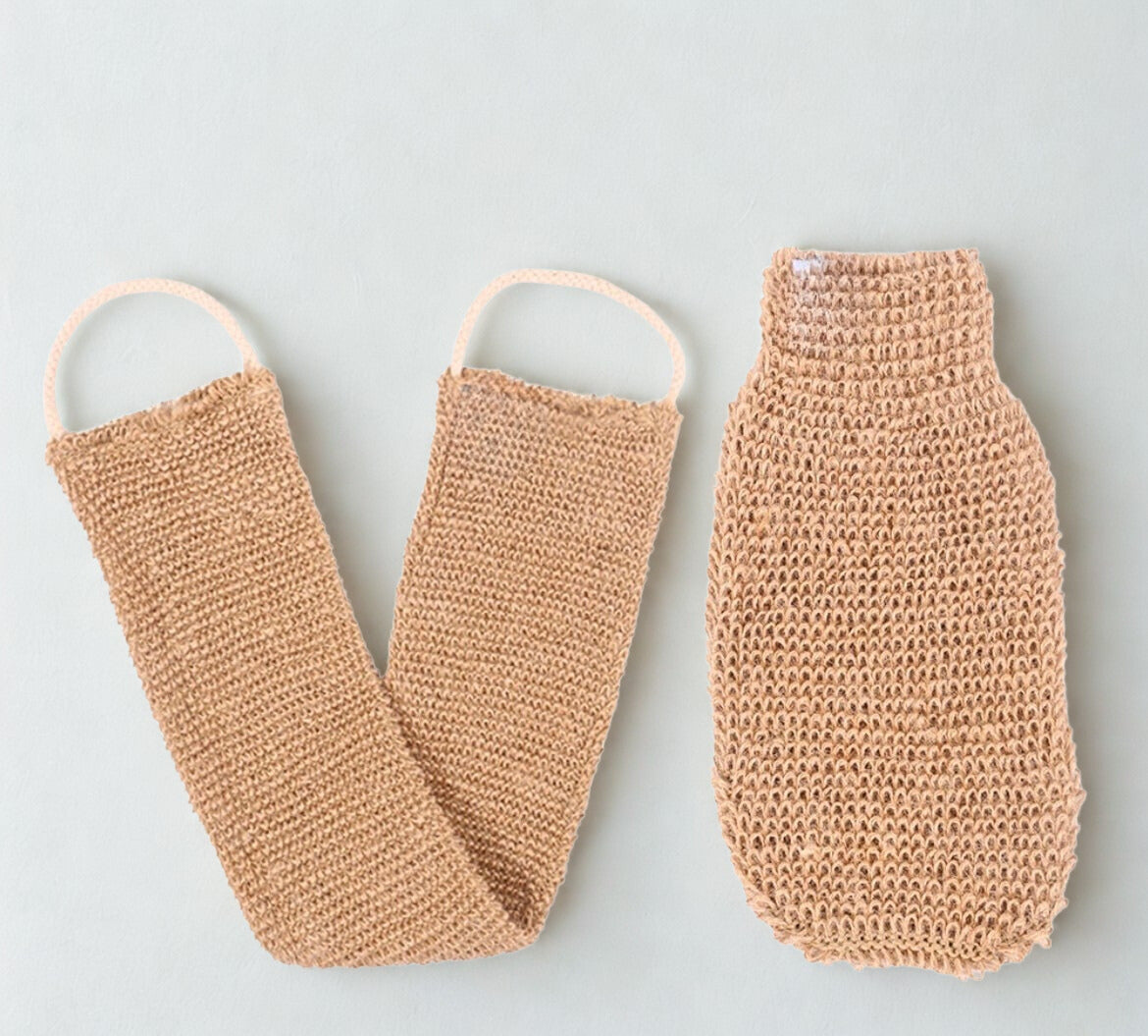 Exfoliating Glove & Back Scrubber Set